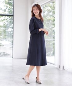 Tiaclasse L 【安田美沙子さん着用・洗える】フレアAラインリボンワンピース