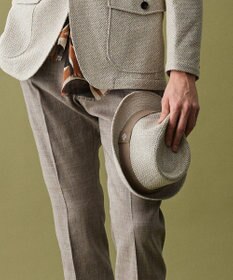 JOSEPH ABBOUD 【尾州産素材・和紙糸使用・洗える】和紙MIXラッセル ハット