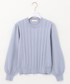 ANY SIS 【洗える】ミニケーブルカラー ニット