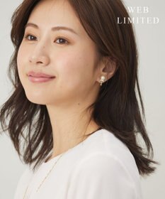 J.PRESS LADIES 【WEB限定】リバーシブルパール イヤリング