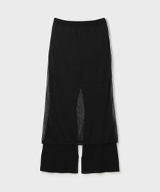 GRACE CONTINENTAL シアーニットパンツ