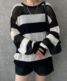 WEGO ボーダーニットビッグPO