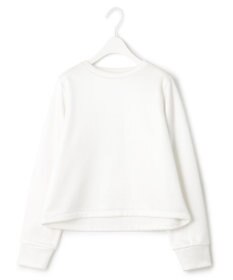 ICB L 【洗える】サテンボンディング クルーネックプルオーバー