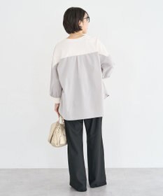 Green Parks ７分袖サイドシャーリングドッキングプルオーバ