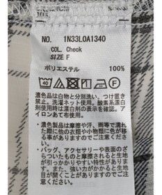 earth music&ecology シアーチェックシャツ