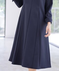 Tiaclasse L 【安田美沙子さん着用・洗える】フレアAラインリボンワンピース