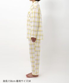 ワコール／睡眠科学 パジャマ 長袖 長ズボン 綿混ローン素材 レディース YDX343 睡眠科学／ワコール