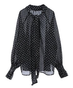 Green Parks ボウタイリボンブラウス