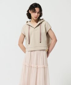 GRACE CONTINENTAL クロップトジャージトップ