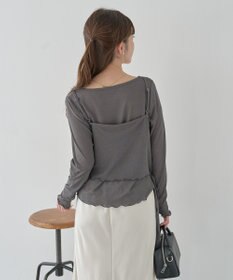 earth music&ecology 【SET2点】ツイストキャミレイヤードカットソー