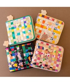 tsumori chisato CARRY エポネコメッシュ ラウンドファスナー2つ折り財布