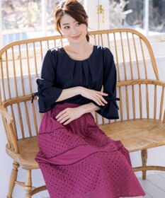 Tiaclasse L 【新色追加・洗える】幅広く活躍が期待できるレース切替スカート