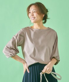 ANY 【接触冷感】シルケットスムース ツイストスリーブトップス