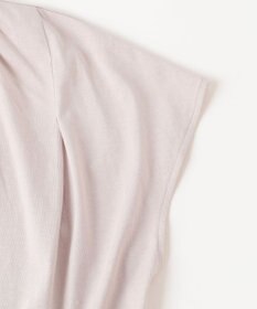 Feroux 【UVケア】スタンドネックフレンチスリーブ Tシャツ