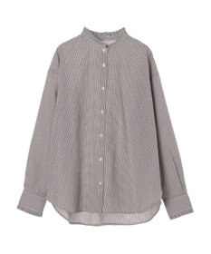 earth music&ecology スタンドフリルシャツ