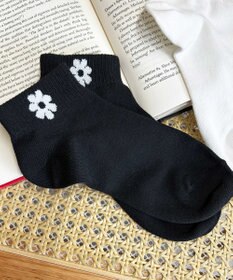 WEGO フラワーショートソックス