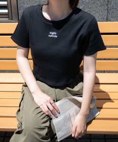 WEGO ワンポイントデザインリブT