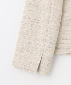 J.PRESS LADIES S ライトツイードストレッチ ノーカラー ジャケット