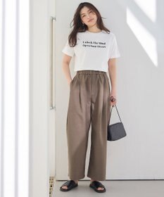 ANY 【2SET/洗濯機可】テックリネンキャミソール×パンツセットアップ