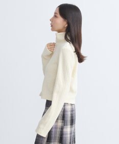 earth music&ecology ベロアケーブルＺｉｐカーディガン