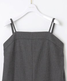 ANY SIS L 【洗える】起毛ストライプ ロンパース