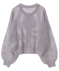 AMERICAN HOLIC ジップアップメッシュニットカーディガン