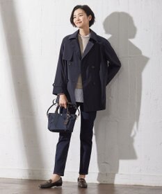 J.PRESS LADIES 【洗える・撥水】Reポリアーティローザ ダブル トレンチコート