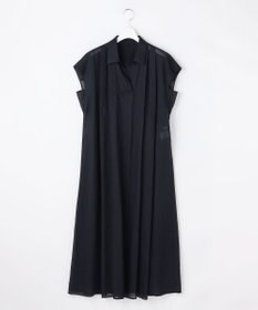 自由区 L 【17号サイズまで展開・WEB限定カラーあり】シアーラミーローンスキッパーシャツ ワンピース