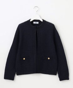 J.PRESS LADIES 【WEB限定カラーあり・洗える】TWEED ニット ジャケット