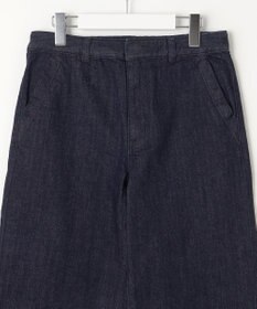 J.PRESS LADIES 【洗える】9ozストレッチ デニム ワイド パンツ