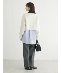 Green Parks レイヤードアソート柄シャツチュニック