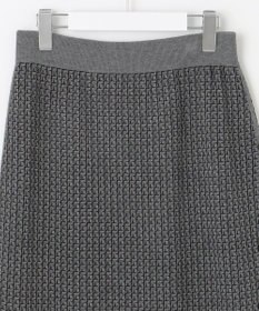 自由区 L 【洗える】リバーシブルニット セットアップ(カーディガン×タイトスカート)