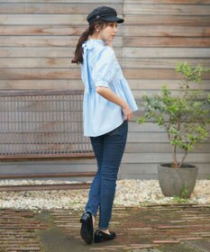 Feroux 【新色追加・ONWARD CROSSET MAG掲載】バックリボンパフスリーブ ブラウス