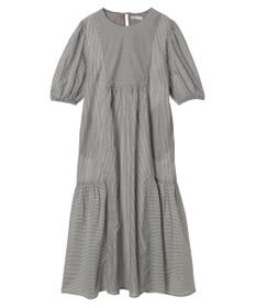 CRAFT STANDARD BOUTIQUE インド綿パフスリーブギャザーワンピース