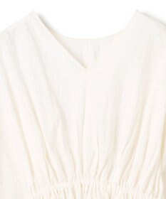 uncrave コットンリネンボイル ペプラムブラウス