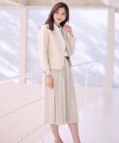 ANY L 【ウエストゴム】プリーツスカート