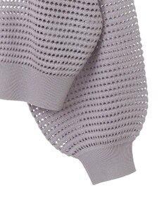 AMERICAN HOLIC ジップアップメッシュニットカーディガン