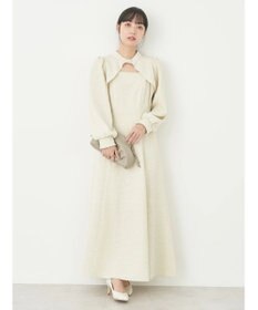 earth music&ecology ＳＥＴ２点ジャガードボレロ＋ワンピース