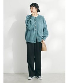 CRAFT STANDARD BOUTIQUE 洗えるコードモールクルーネックカーデイガン