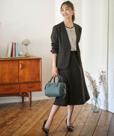 ANY SIS 【セットアップ対応】ビューティーツイルストレッチ フレアスカート