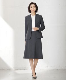 J.PRESS LADIES S T/Rアルガンシルク フレア スカート