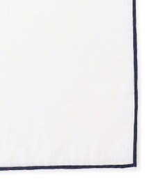 J.PRESS MEN 無地ヘムプリントリネン チーフ