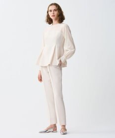 uncrave 【防シワ・洗濯機洗い可】ウォッシャブルダブルクロス テーパード パンツ