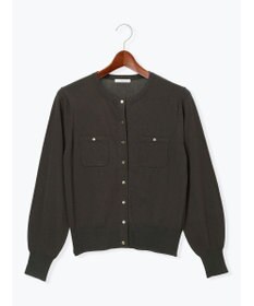 Te chichi ポケットデザインクルーネックカーディガン
