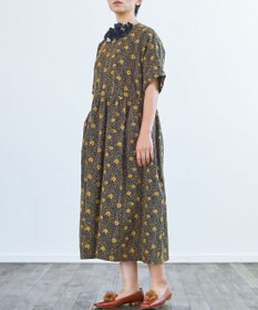 muuc 【手刺繍のような刺繍が美しい】ハイドランジア ドレス