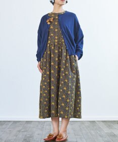 muuc 【手刺繍のような刺繍が美しい】ハイドランジア ドレス