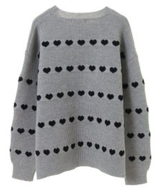 Green Parks ・ｓｗｉｎｇ　ｂｙ　ハートクルーネックニット