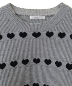 Green Parks ・ｓｗｉｎｇ　ｂｙ　ハートクルーネックニット