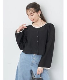 earth music&ecology シアーパイピングシャツ