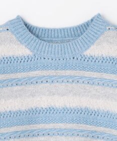 ANY パターンボーダーニット